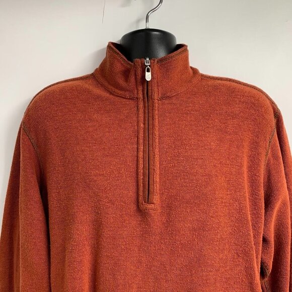 Tommy Bahama‎ Men's Reversible Half Zip Cotton Long Sleeve Sweatshirt Size L - Picture 6 of 15